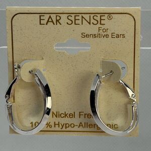 3For$20 Ear Sense Silver Hoop Earrings for Sensitive Ears